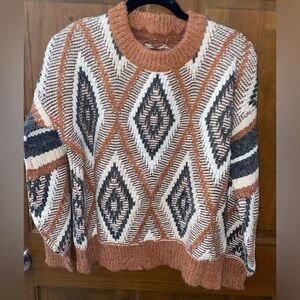 POL sweater size Small Aztec print chunky knit